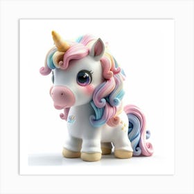 Unicorn Figurine 50 Art Print