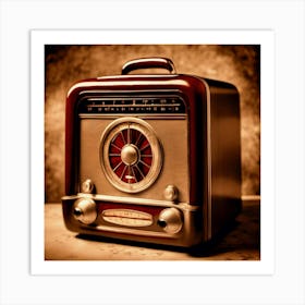 Vintage Radio Art Print