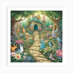 Fairytale Garden Art Print