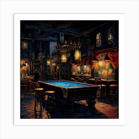 Pool Table Art Print