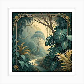 Frame In The Jungle Art Print