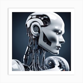 Portrait Of A Robot 1 Art Print