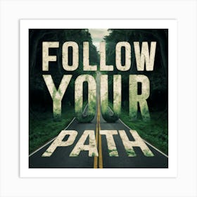 Follow Your Path 1 Art Print