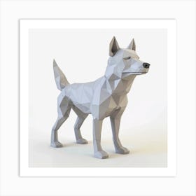 Polygonal Dog Art Print