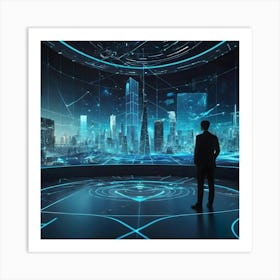 Futuristic Cityscape 2 Art Print