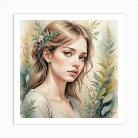 Portrait Of A Girl 19 Art Print