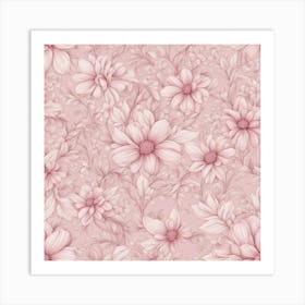 Daisies In Pink Art Print