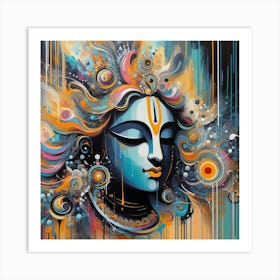 Lord Krishna 22 Art Print