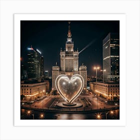 Heart Of Warsaw Art Print