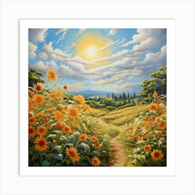 Sunflowers 1 Art Print