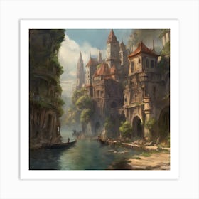 Fantasy City 87 Art Print