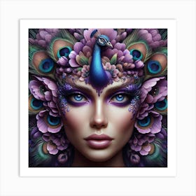 Peacock Beauty Art Print