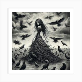 Crows 1 Art Print