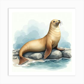 Sea Lion Art Print