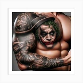 Joker Tattoo 32 Art Print