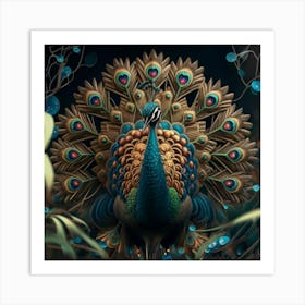 Peacock 2 Art Print