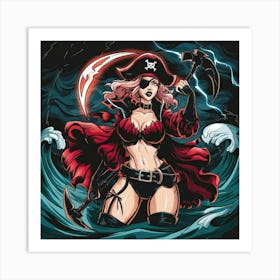 Pirate Girl 1 Art Print