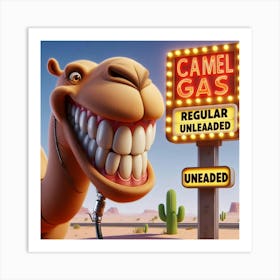 Camel Gas 3 Art Print