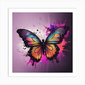 Butterfly Painting 241 Art Print