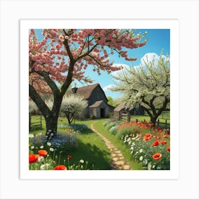 Spring Day In The Country Art Print