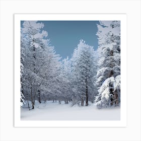 Snowy Forest 4 Art Print