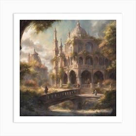 Castle In The Woods Art Print