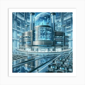 Futuristic City 104 Art Print