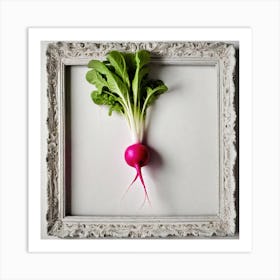 Radish In A Frame 4 Art Print