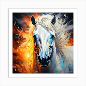 Fire Horse 1 Art Print