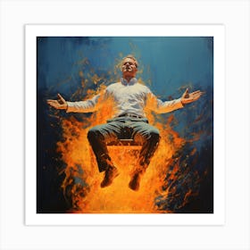 Was On Fire Floating In The Air Art Print