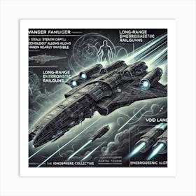 Ionosphere Void Lancer Key Features Converted Art Print