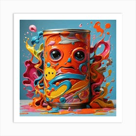 Can Of Paint paintings art print Art Print