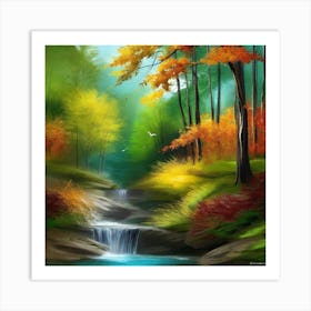 Autumn Forest 120 Art Print