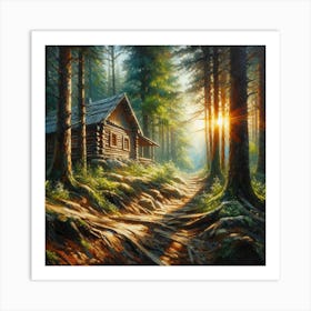 Cabin In The Woods 2 Art Print