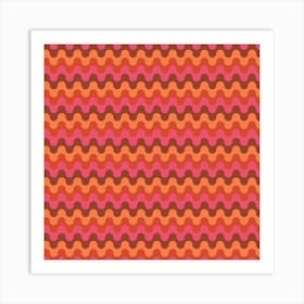 Colorful Retro Pattern 02 Art Print