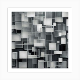 Abstract Squares 2 Art Print