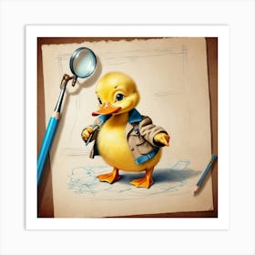 Duck Detective 10 Art Print