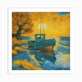 Fischerboot Herbst
Sonnenuntergang Art Print