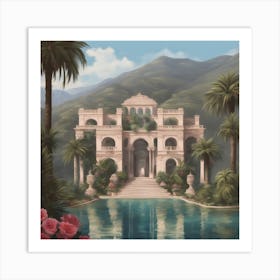 Palace In The Desert Art Print