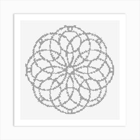 Mosaic Mandala 02 Art Print