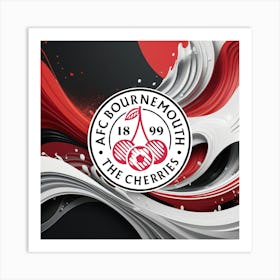 A.F.C. Bournemouth Logo Wall Arts 14 Art Print