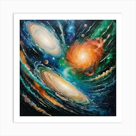 Galaxy Painting 2 Art Print