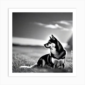 Husky Dog Art Print