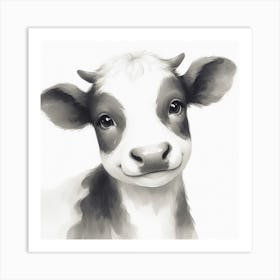 Cute Cow Art Print