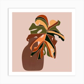 Plant In A Vase Art Print