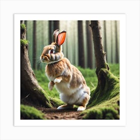 Rabbit In The Forest 142 Art Print