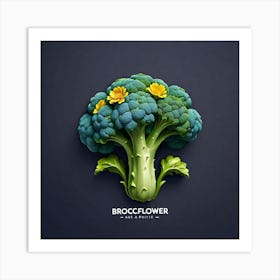 Broccoli Flower 1 Art Print