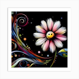 A smile flower 1 Art Print