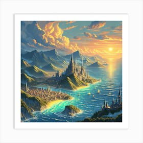 A Fantastical Land 23 Art Print