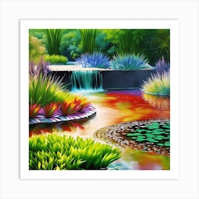 Lily Pond #1 Art Print